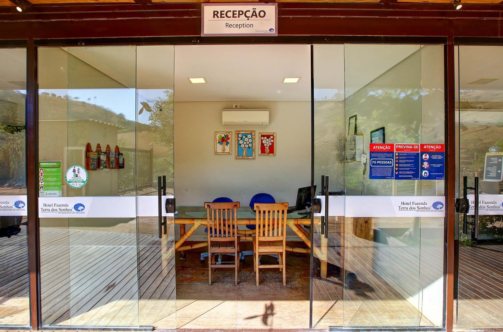 Recepção · Hotel Fazenda Terra dos Sonhos